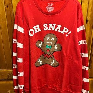 Red 'Oh Snap!' Gingerbread Sweater